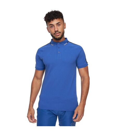 Mens Allred Polo Shirt Blue Crosshatch