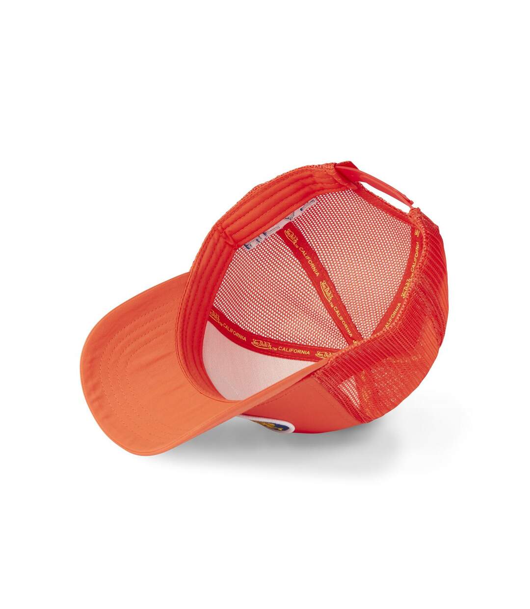 Casquette trucker avec filet effet satiné et patch Poly Vondutch-5