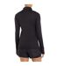 Womens/ladies Pro Training Half Zip Top Black Marl Umbro-2