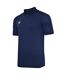 Mens Essential Polo Shirt Dark Navy White Umbro-3