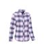 Womens/ladies willow flannel shirt grey Mountain Warehouse