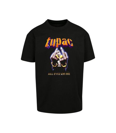 Mens Thug Passion Tupac Shakur Oversized T-shirt Noir Mister Tee
