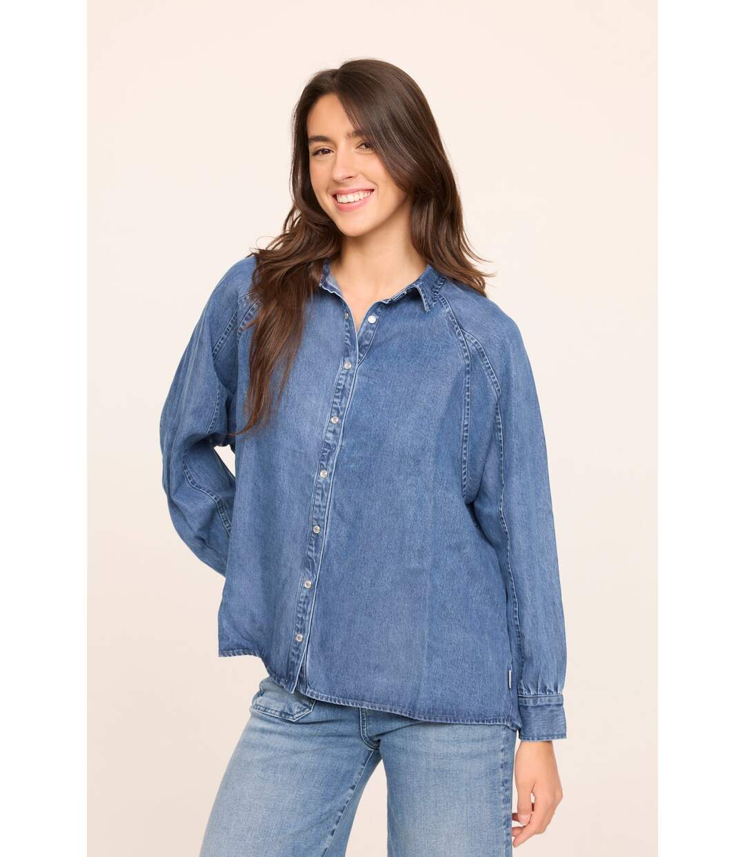 Chemise DULIA Medium Blue-3