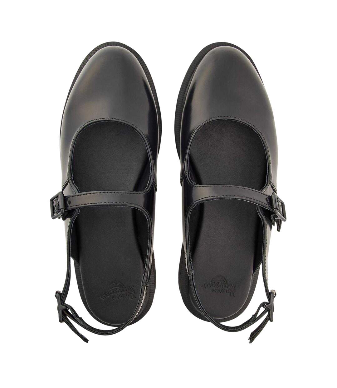 Womens/ladies Madaline Leather Sling Back Mary Janes Black Dr Martens-4