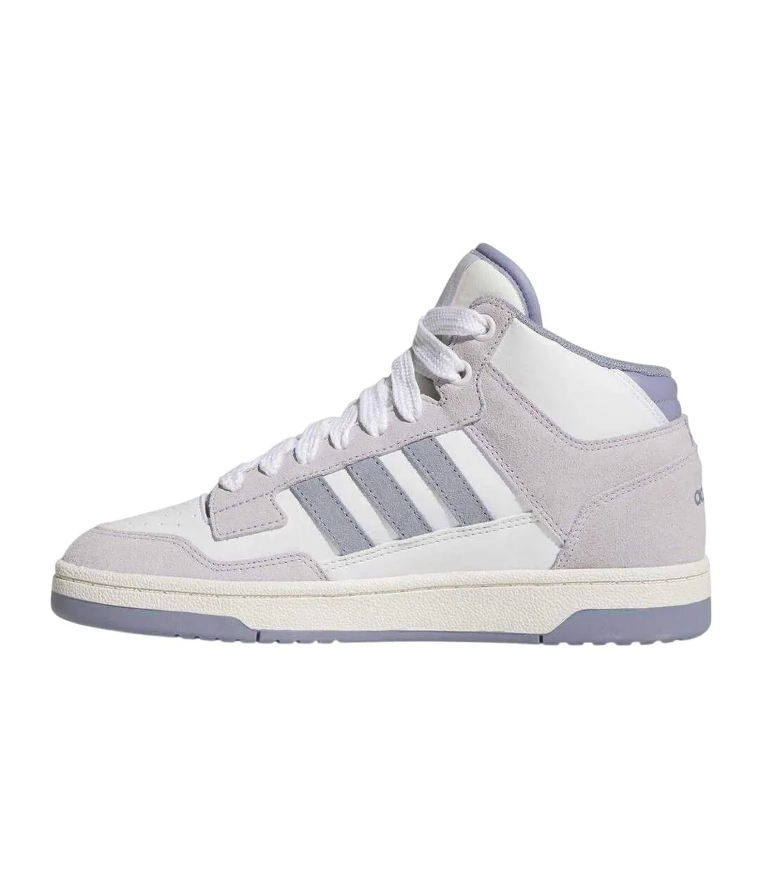 Baskets Rapid Court Femme Blanc Lilas Adidas-3