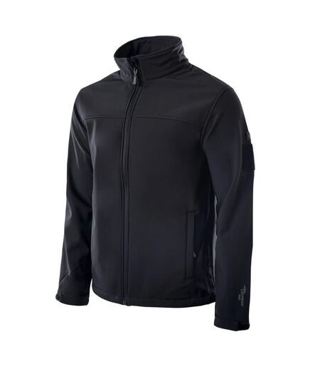 Mens deer soft shell jacket black MAGNUM