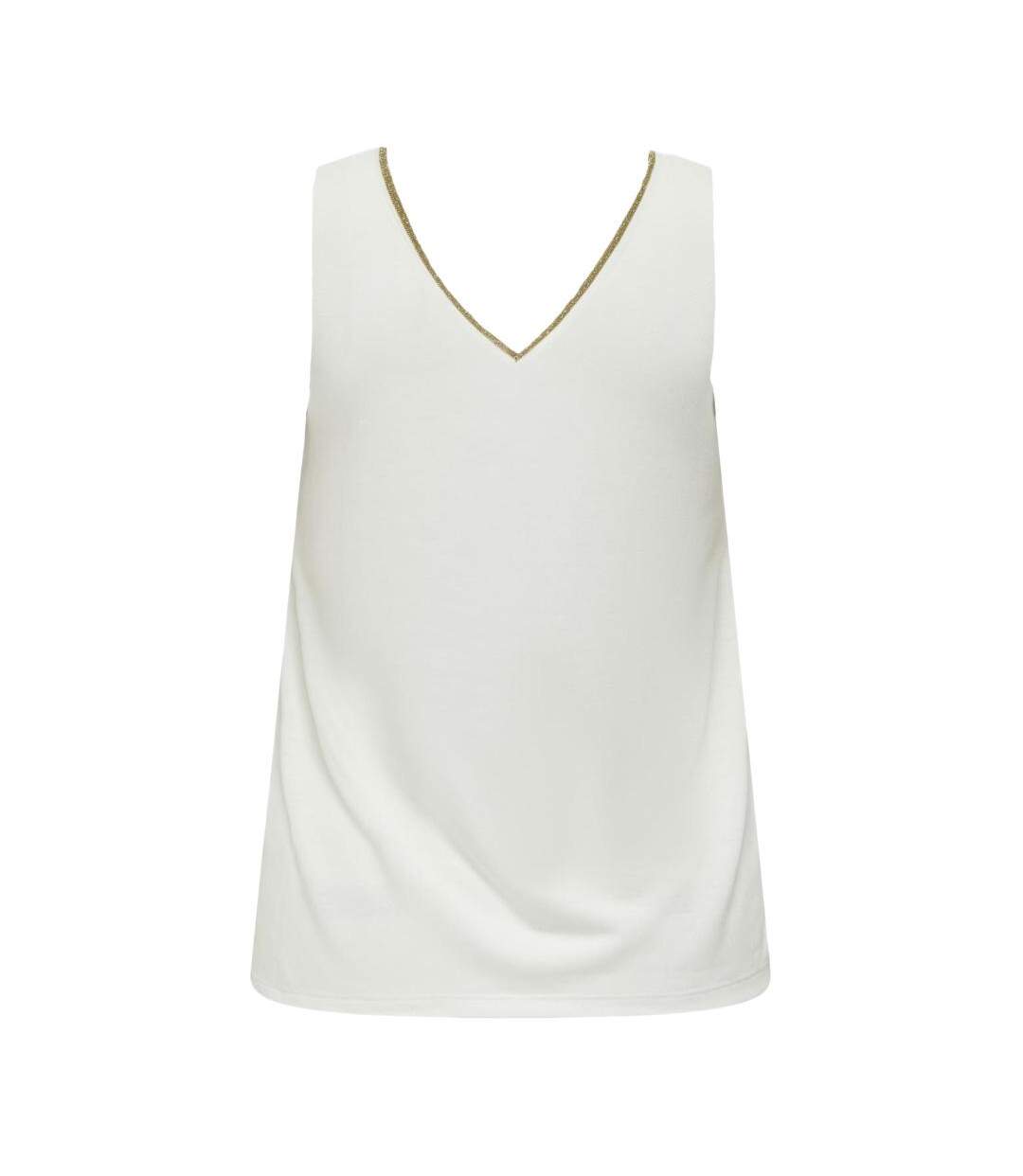 Débardeur blanc femme jdy lurex-2