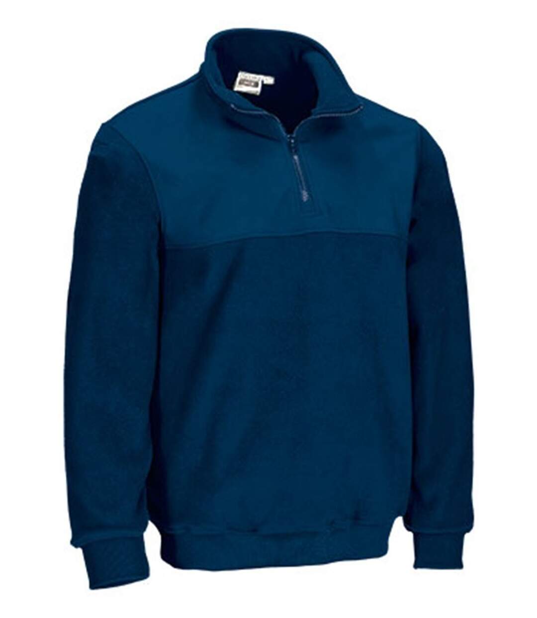 Sweat polaire demi zip - Homme - REF WILLIE - bleu-marine