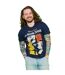 T-shirt Motif/style Losange The Wrong Trousers Adulte Bleu Marine Wallace And Gromit-1