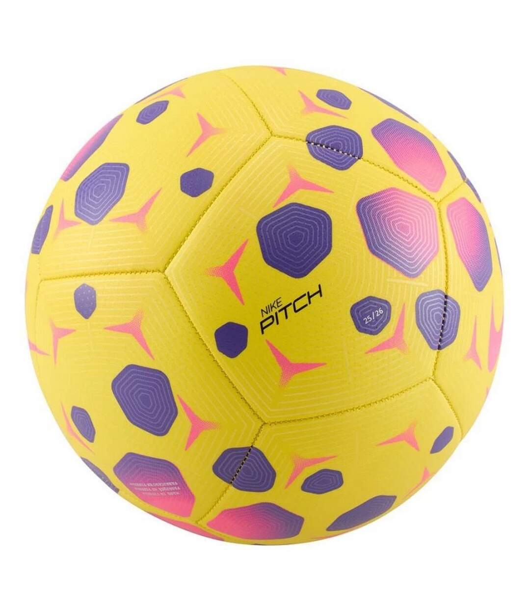 Ballon De Foot Motif/style À Motifs Pitch Taille 5 Jaune Nike-2