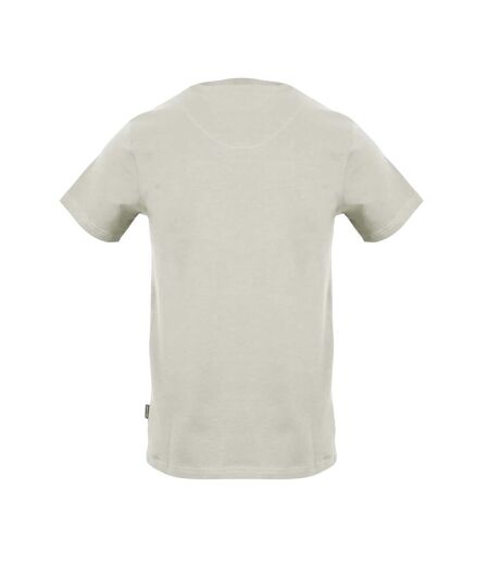 Mens Logo Cotton T-shirt Grey Aquascutum