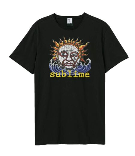 T-shirt ska sun logo adulte noir Amplified