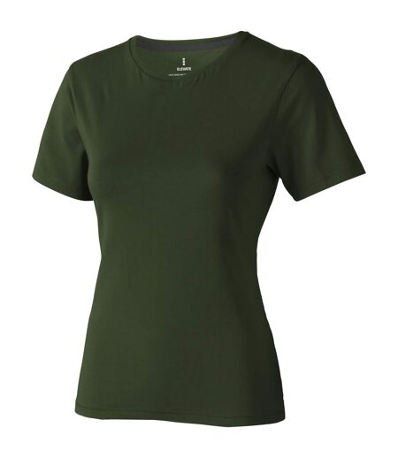 Elevate Womens/Ladies Nanaimo Short Sleeve T-Shirt (Army Green) - UTPF1808