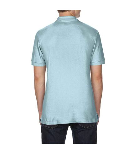 Gildan Mens Premium Cotton Sport Double Pique Polo Shirt (Chambray) - UTBC3194