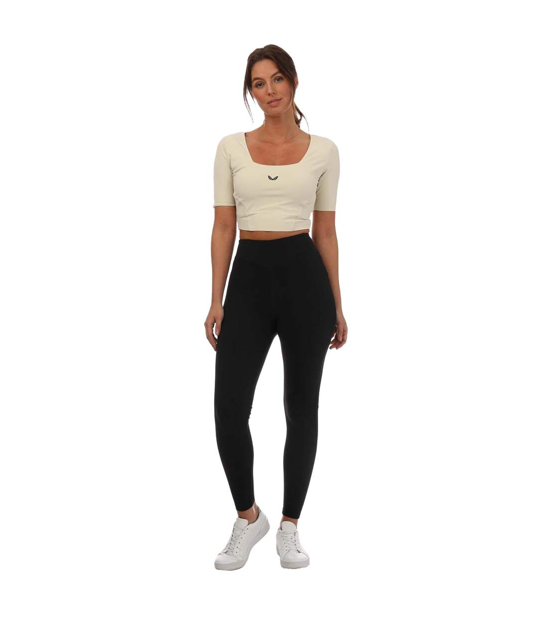 Haut court active femme beige Castore-4