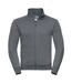 Mens authentic sweat jacket convoy grey Russell