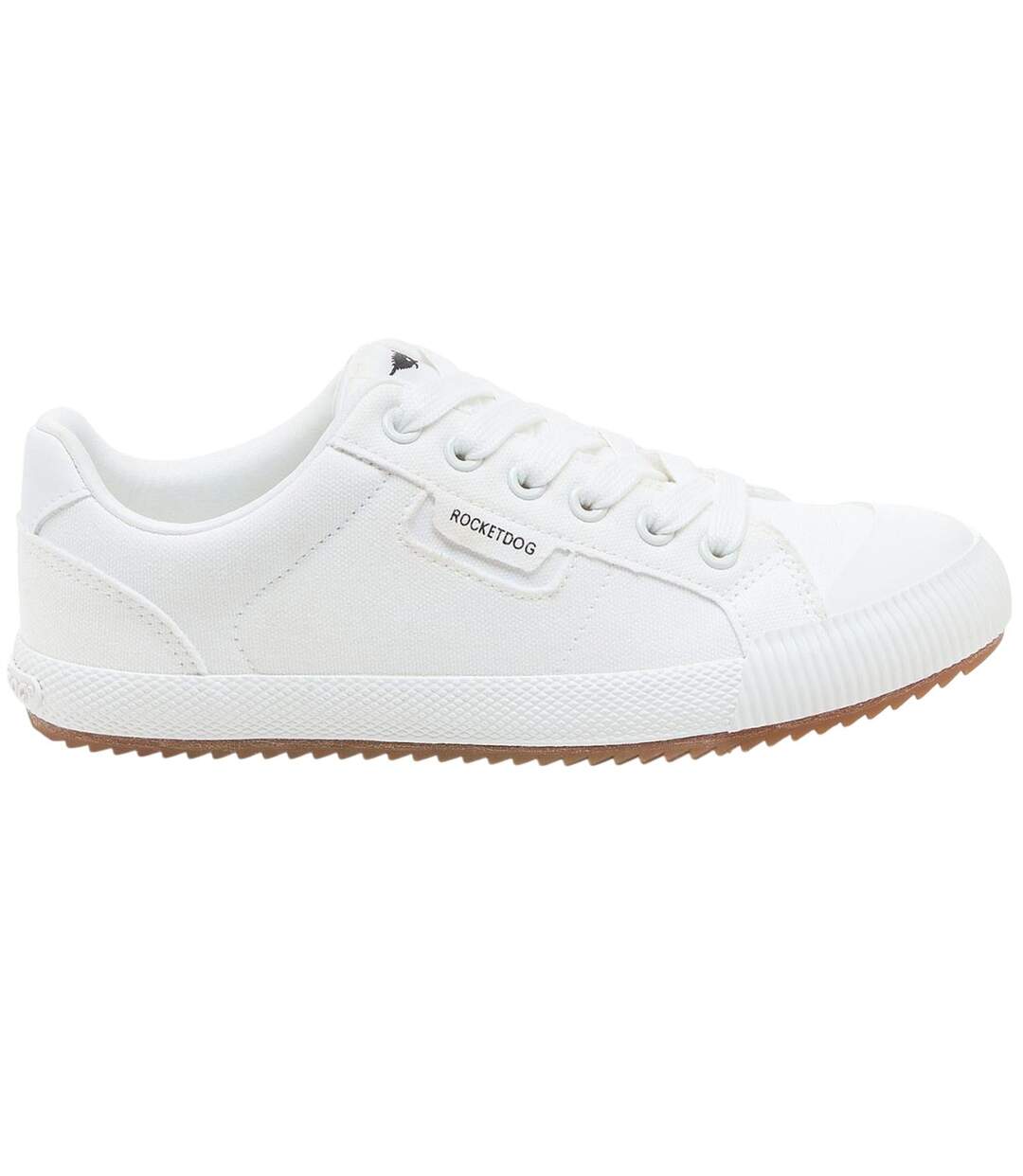 Womens/ladies Cheery Canvas Low Pumps White Rocket Dog-4