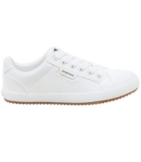 Womens/ladies Cheery Canvas Low Pumps White Rocket Dog