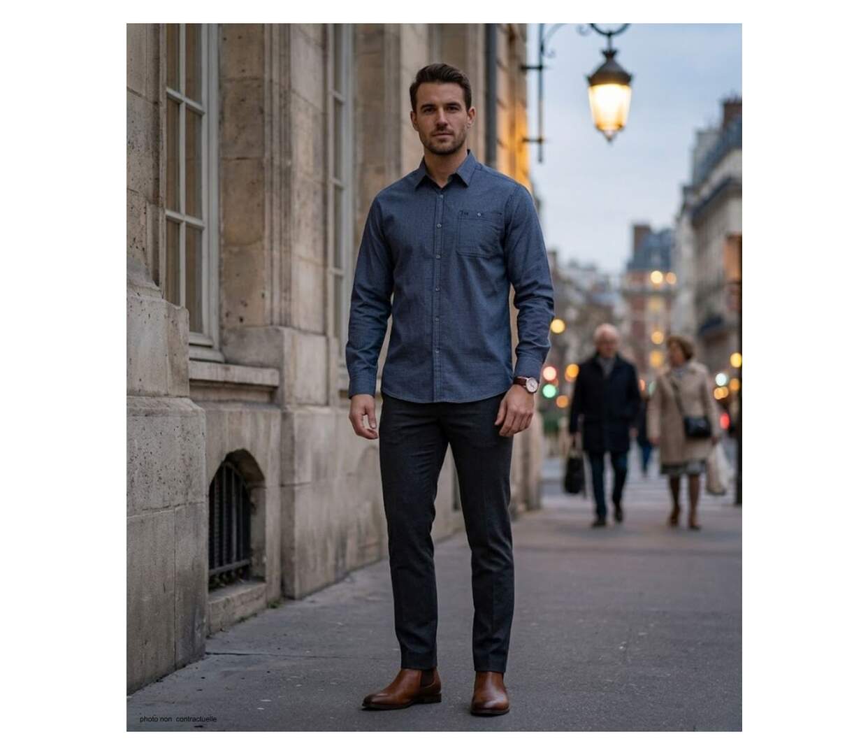 CHALLENGER TRUBLION1 - Chemise à carreaux flanelle grise manches longues pour un confort thermique élégant-5