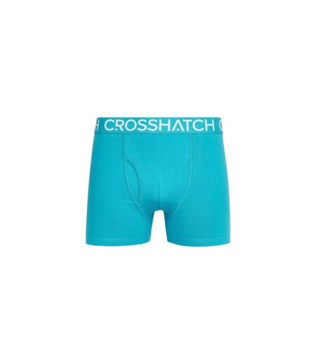 Pack Of 3  Mens Lynol Boxer Shorts  Teal Crosshatch