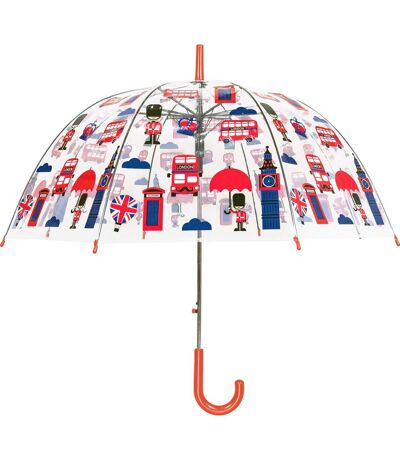 X-Brella - Parapluie en dôme (Transparent / Rouge) (Taille unique) - UTUT1494