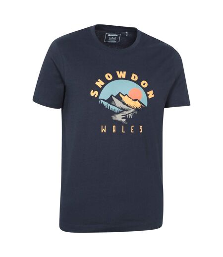T-shirt manches courtes snowdon homme bleu marine Mountain Warehouse