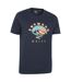 T-shirt manches courtes snowdon homme bleu marine Mountain Warehouse-3