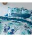 Parure de lit percale de coton MOOREA PACIFIC bleu cobalt 300x240 cm