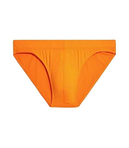 Slip De Bain Motif/style Logo Homme Orange Calvin Klein