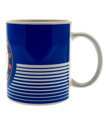 Chelsea FC Lines Mug (Blue/White) (One Size) - UTSG21606