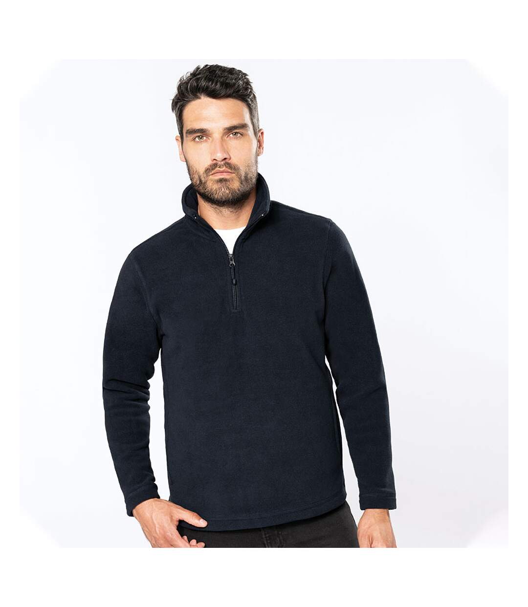 Haut polaire homme bleu marine Kariban