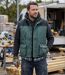WORKER BI-MATIÈRE V501 — Gilet sans manches vert US : robustesse et isolation thermique-5