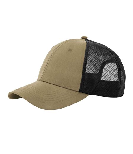 Casquette Trucker Technical Adulte Sable Du Désert Noir Beechfield