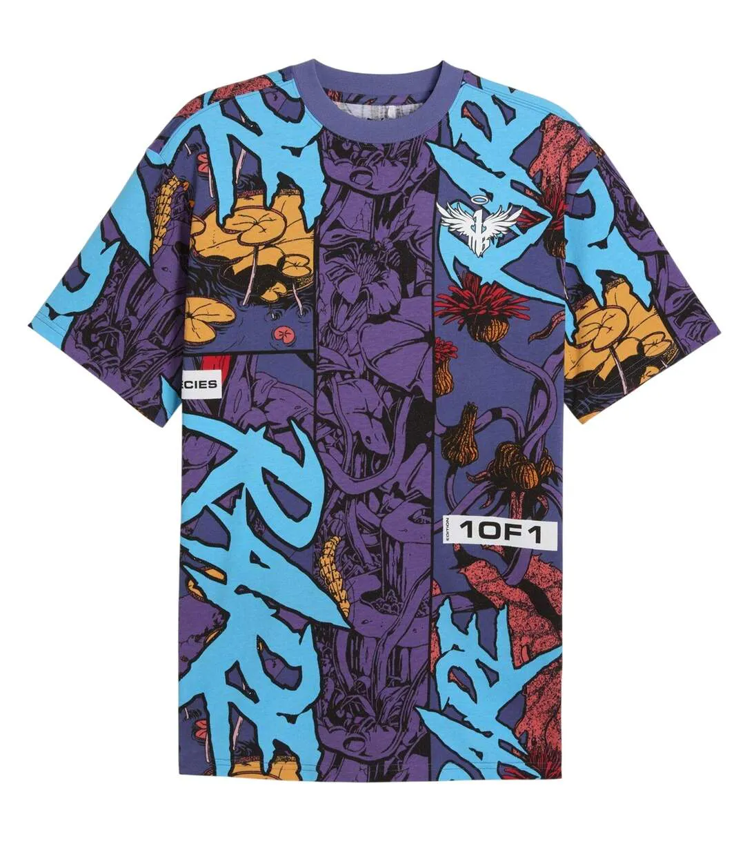 Mens Melo Phoenix Oversized T-shirt Multicoloured Puma-1