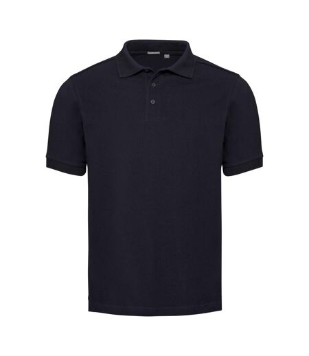 Russell Mens Tailored Stretch Pique Polo Shirt (French Navy)