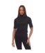 T-shirt etikat femme noir Boss-1