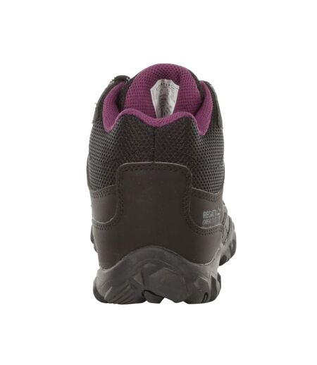 Chaussures De Marche Edgepoint Femme Noir Violet Foncé Regatta