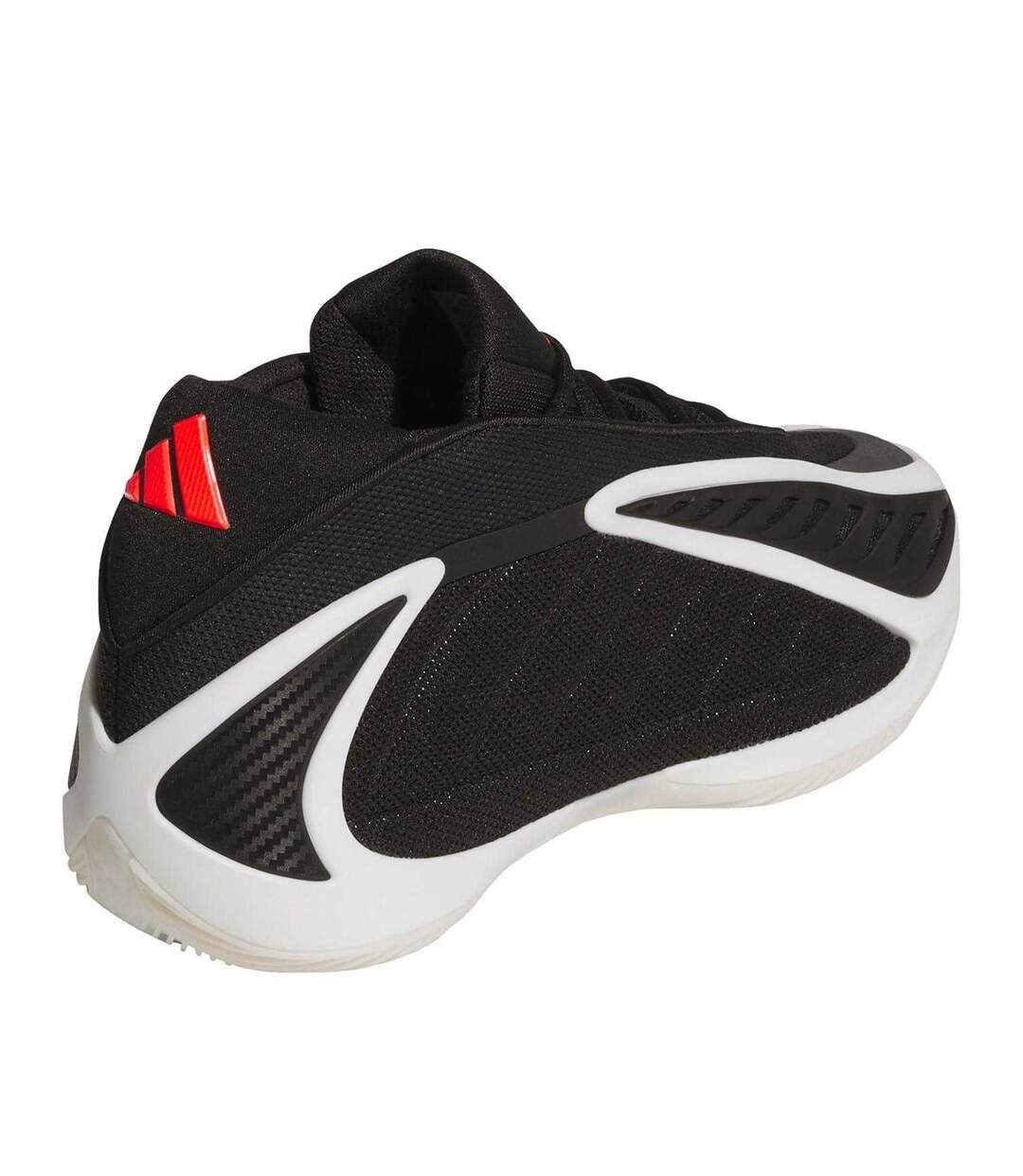 Mens Anthony Edwards Mesh Basketball Shoes Black Silver Adidas-2