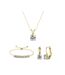 Parures Mia Round Vernice, Cristal d'Autriche, Zircon Blanc