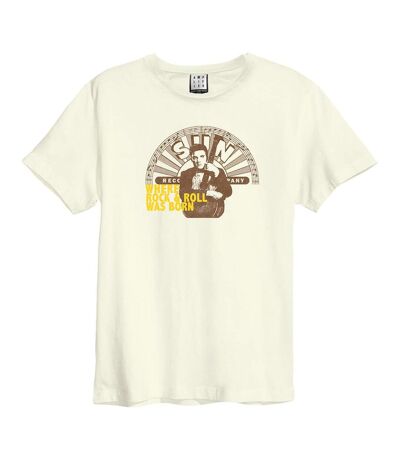 T-shirt Rock & Roll Adulte Blanc Amplified