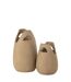 Vase Déco avec Anses Pure Nature 40cm Beige-2
