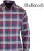 CHALLENGER TARIC2 — Chemise à carreaux manches longues bordeaux et bleu : confort thermique en flanelle-4