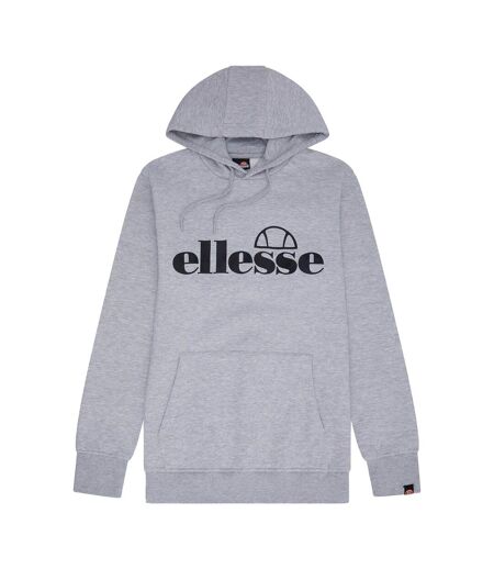 Sweat À Capuche Motif/style Logo Homme Gris Chiné Ellesse