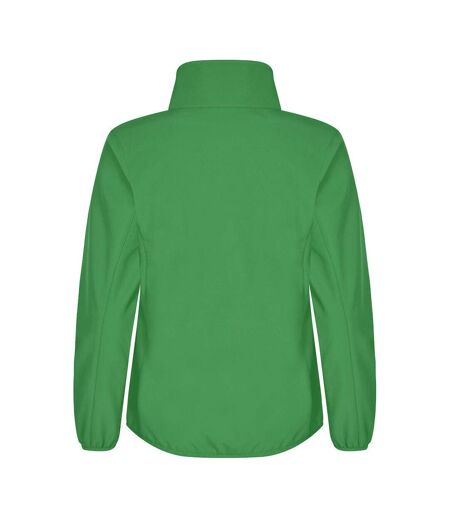 Womens/ladies Classic Soft Shell Jacket Apple Green Clique