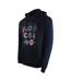 Womens/ladies Jumble Hoodie Navy Blue Love Moschino-3