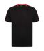 Unisex adult t-shirt black/red Finden & Hales-1