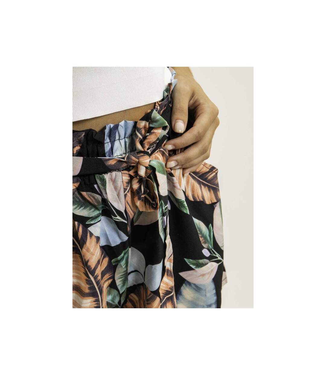 Short motifs avec ceinture nouée XULLIA - Dona X Lisa-3