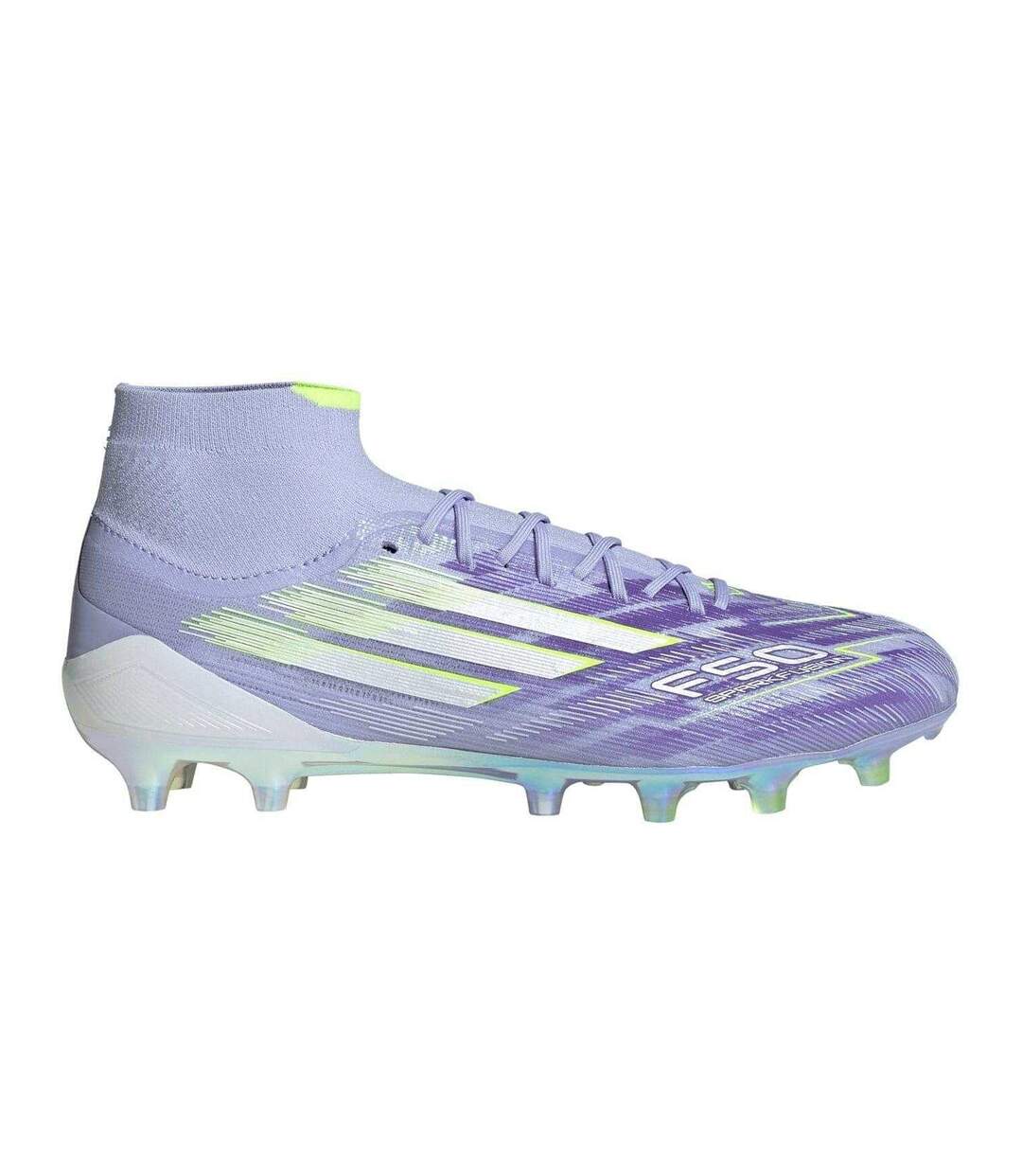 Chaussures De Foot Pour Terrain Ferme F50 Femme Violet Citron Adidas-1