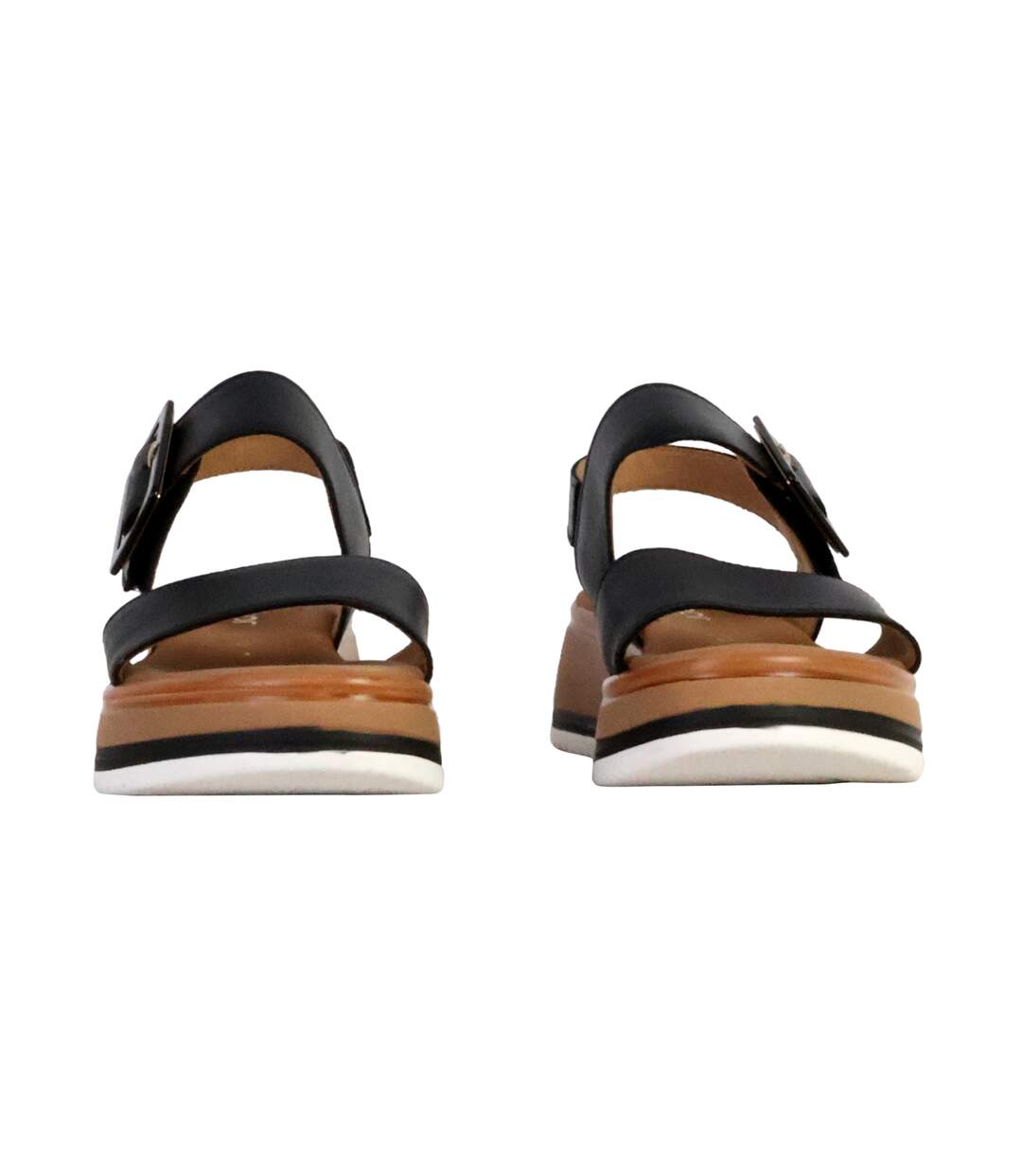 Sandales Compensées Cuir Gabor Flecht Twist Nappa-5