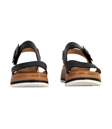 Sandales Compensées Cuir Gabor Flecht Twist Nappa